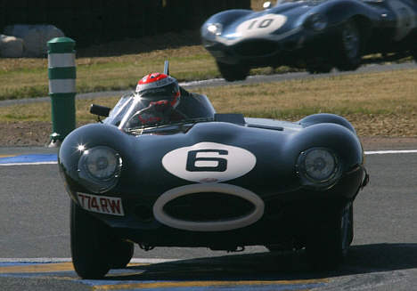 Jaguar D-type '55 - Johnny Herbert giver den gas
